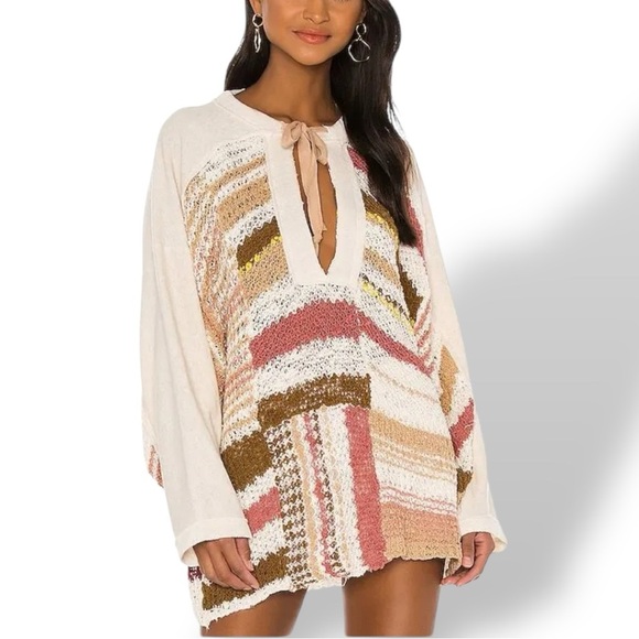 Free People Bayside Knit Tunic Pullover Medium - Picture 3 of 17